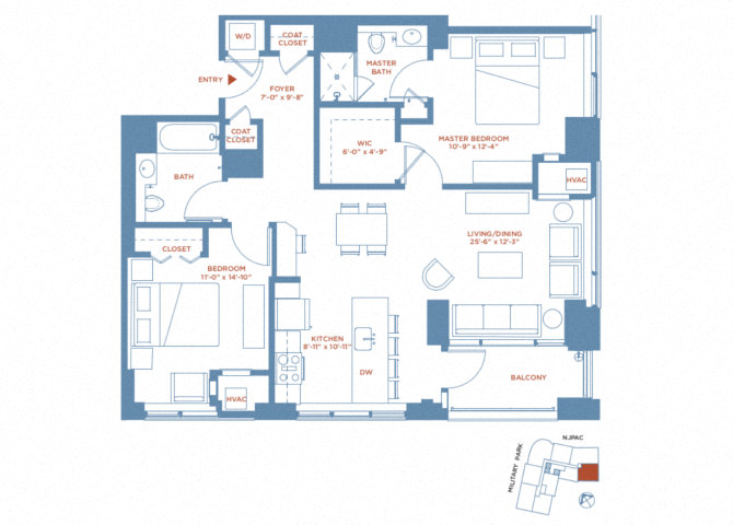 apartment PH2206 plan